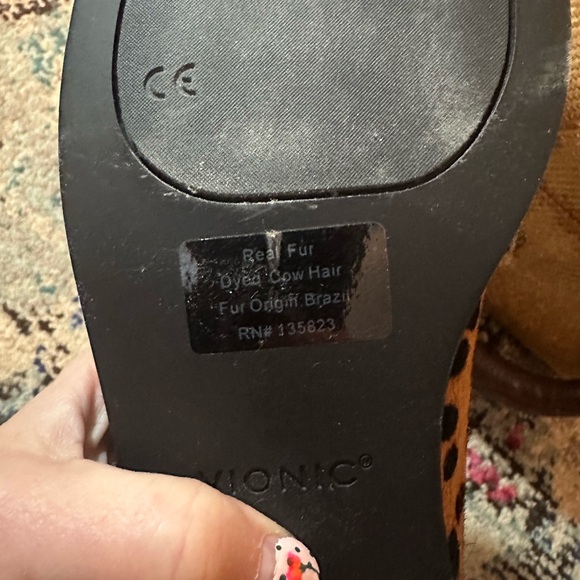 Vionic Leopard Print Loafers - Picture 6 of 8